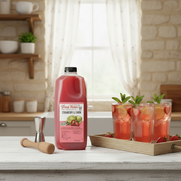 Strawberry & Lemon - 64 oz Single Bottle - Fresh Victor