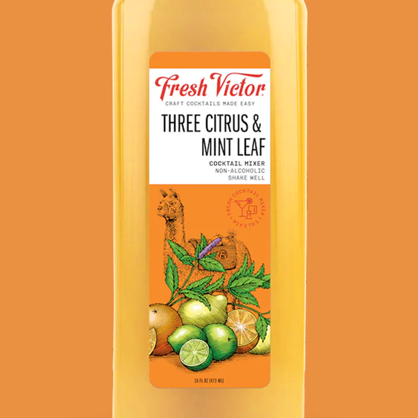 Three Citrus & Mint Leaf - 16 oz Single Bottle - Fresh Victor
