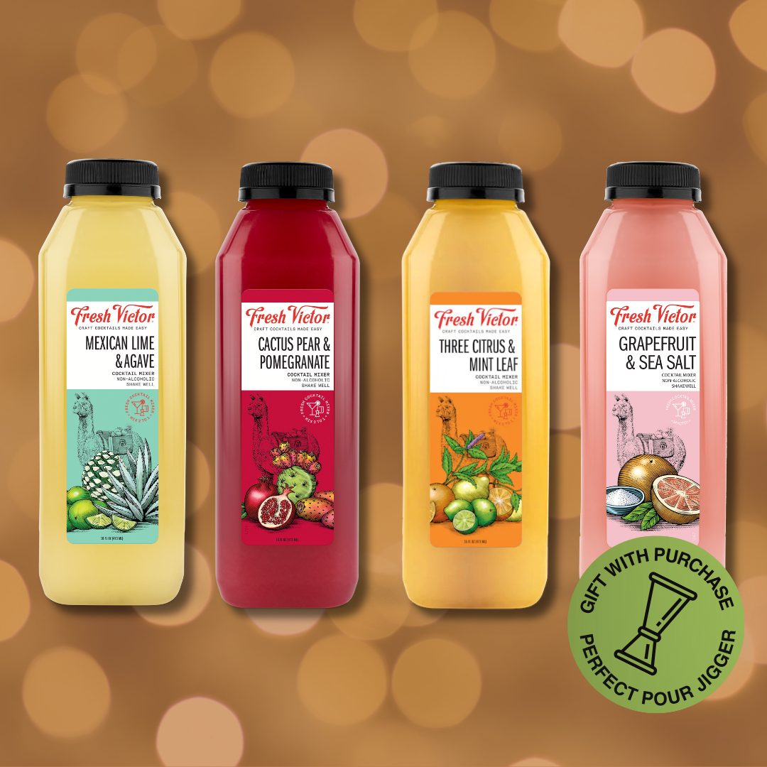 The Merry Mixer Gift Pack (With Jigger) - 4 bottles